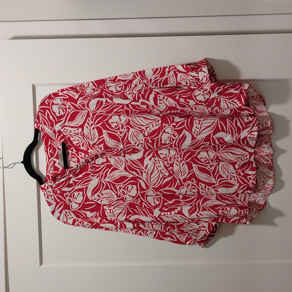 Hobbs | Blouse | Red and White